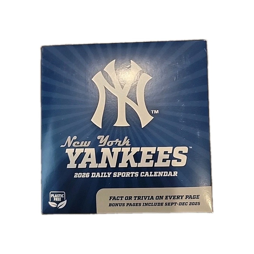 New York Yankees 2026 Daily Sports Calendar MLB Trivia or facts on every page